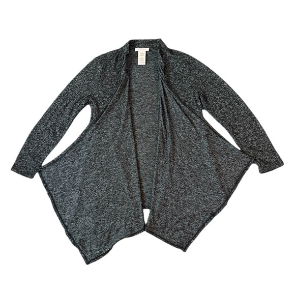 Philosophy Draping Charcoal Grey Open Cardigan for Women, Size L - Picture 5 of 9